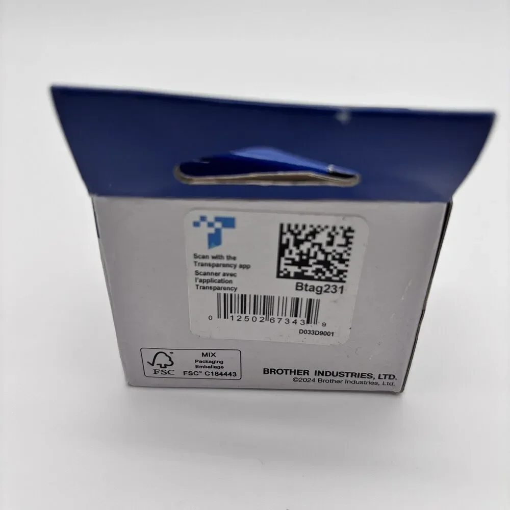 Genuine Brother Btag-231 P-Touch Label Tape 12mm 1/2